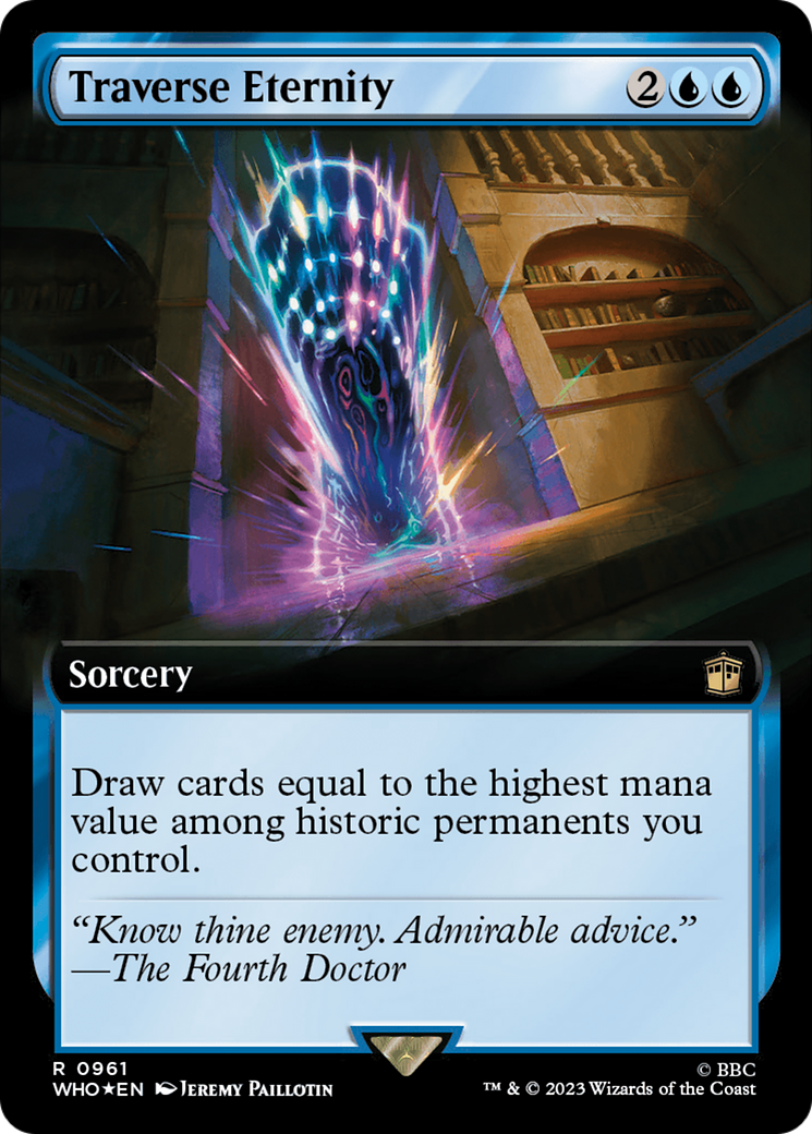 Traverse Eternity (Extended Art) (Surge Foil) [Doctor Who] | Gamers Paradise