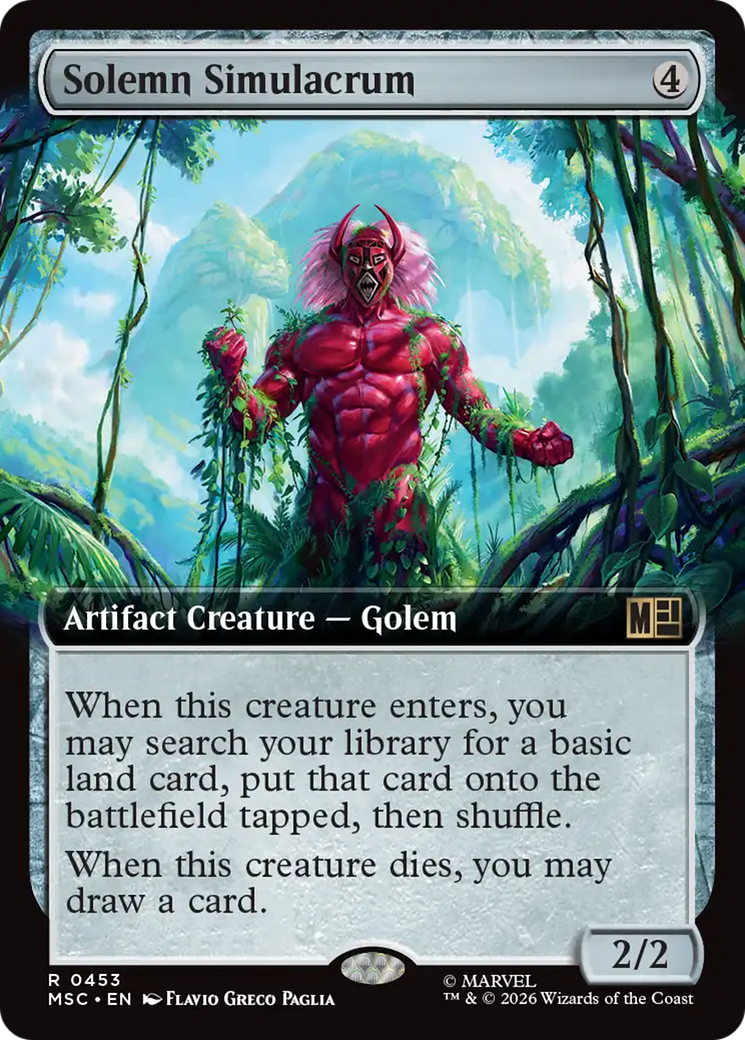 Solemn Simulacrum (Extended Art) [Marvel Super Heroes Commander] | Gamers Paradise