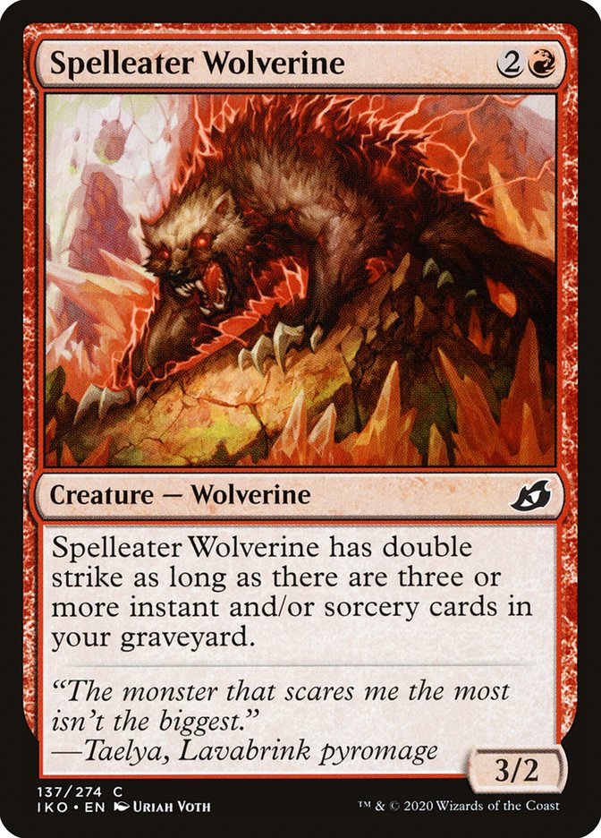 Spelleater Wolverine [Ikoria: Lair of Behemoths] | Gamers Paradise