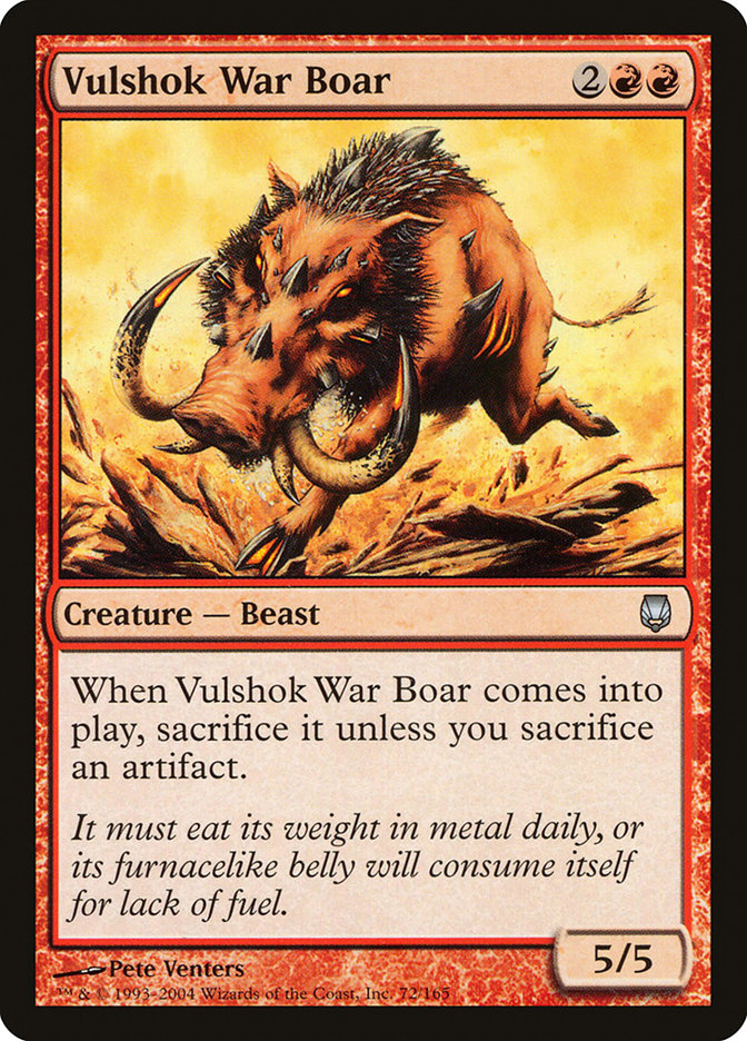 Vulshok War Boar [Darksteel] | Gamers Paradise