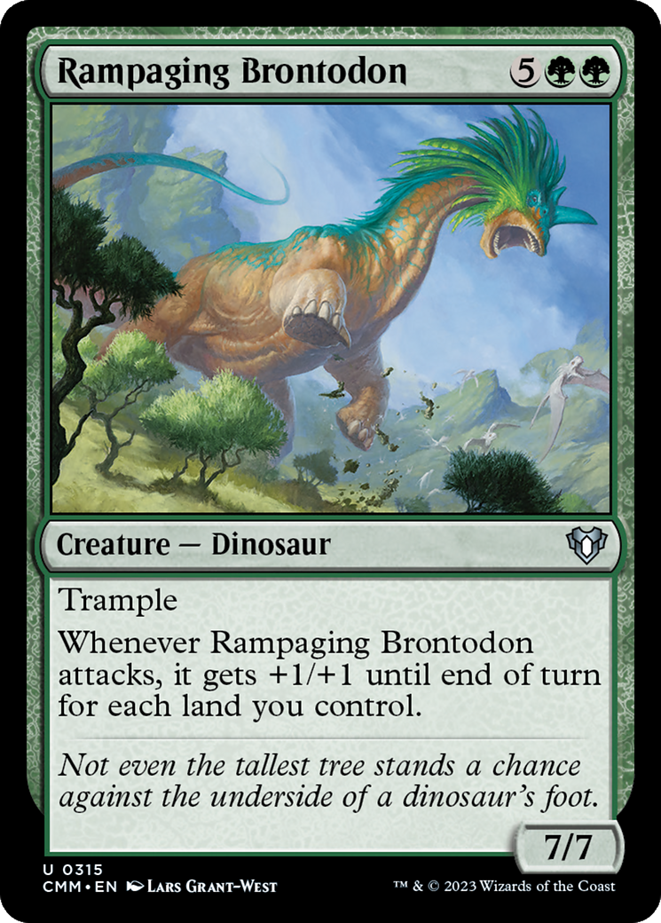 Rampaging Brontodon [Commander Masters] | Gamers Paradise