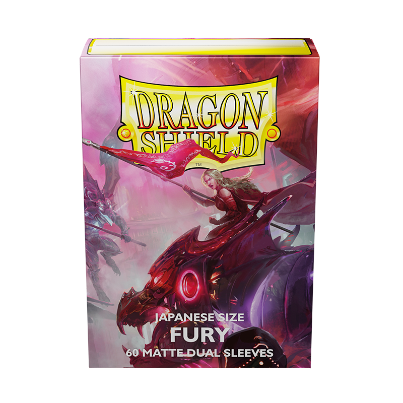 Dragon Shield: Japanese Size 60ct Sleeves - Fury (Dual Matte) | Gamers Paradise