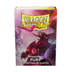 Dragon Shield: Japanese Size 60ct Sleeves - Fury (Dual Matte) | Gamers Paradise