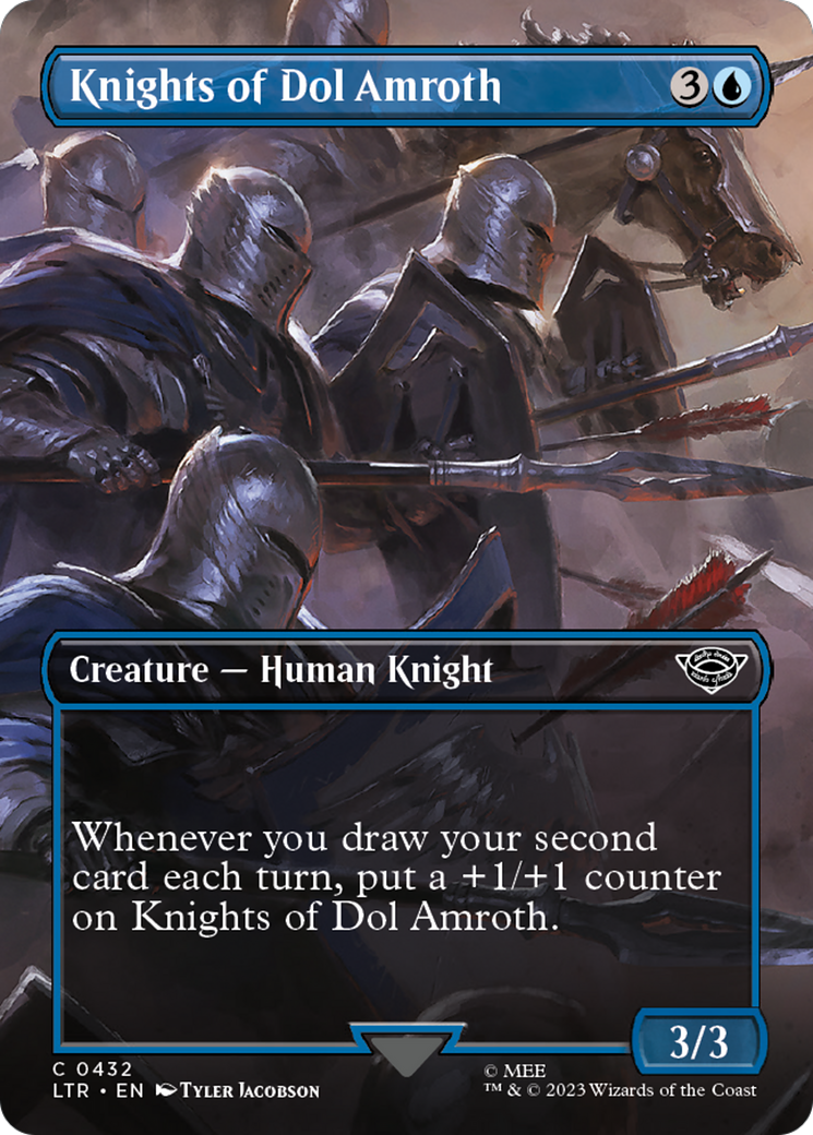 Knights of Dol Amroth (Borderless Alternate Art) [The Lord of the Rings: Tales of Middle-Earth] | Gamers Paradise