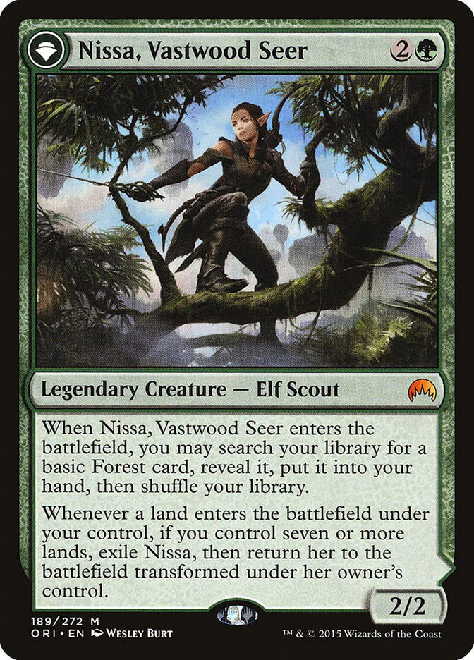 Nissa, Vastwood Seer // Nissa, Sage Animist [Magic Origins] | Gamers Paradise