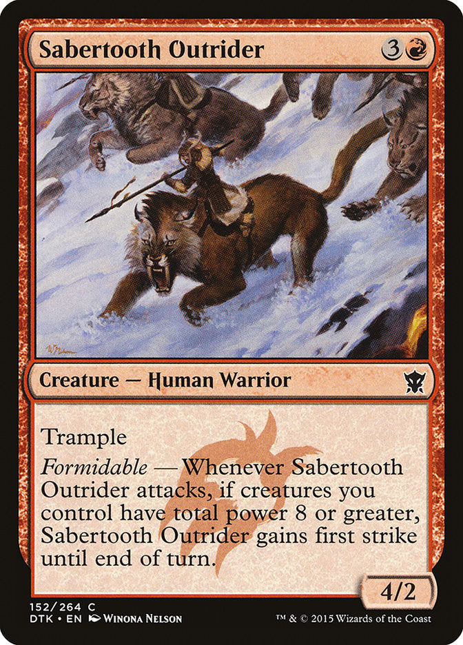 Sabertooth Outrider [Dragons of Tarkir] | Gamers Paradise
