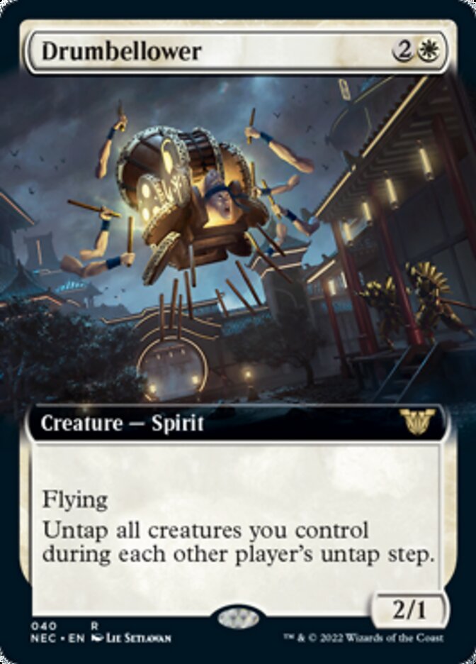 Drumbellower (Extended Art) [Kamigawa: Neon Dynasty Commander] | Gamers Paradise