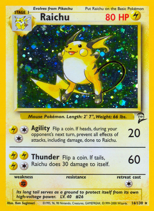 Raichu (16/130) [Base Set 2] | Gamers Paradise