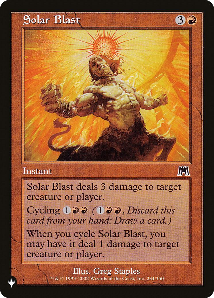 Solar Blast [The List Reprints] | Gamers Paradise