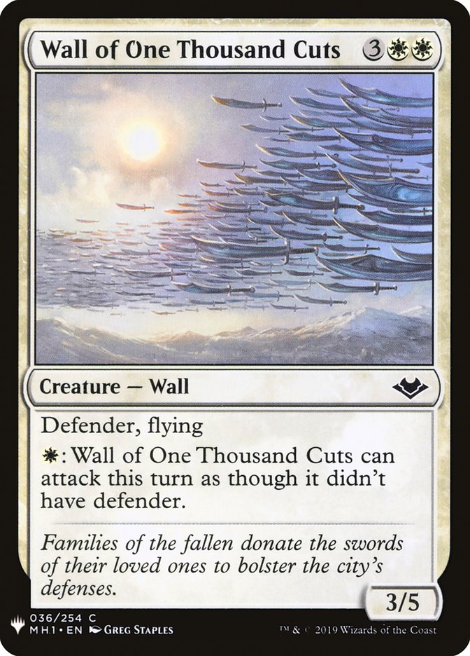 Wall of One Thousand Cuts [Mystery Booster] | Gamers Paradise