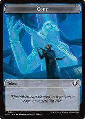 Copy // Clue Double-Sided Token [Edge of Eternities Commander Tokens] | Gamers Paradise