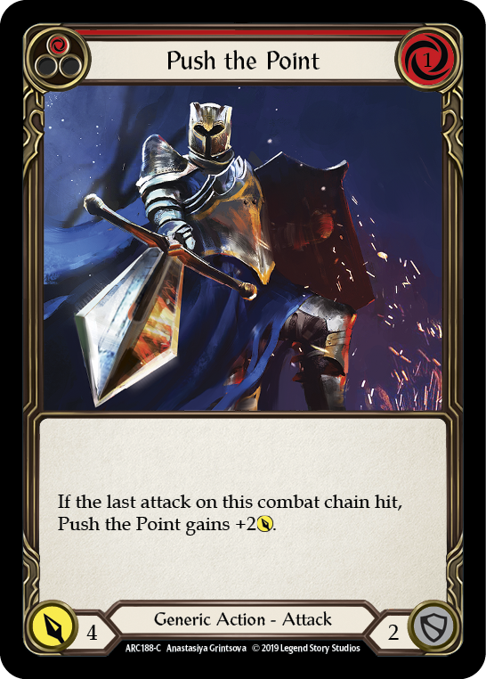 Push the Point (Red) [ARC188-C] (Arcane Rising)  1st Edition Normal | Gamers Paradise