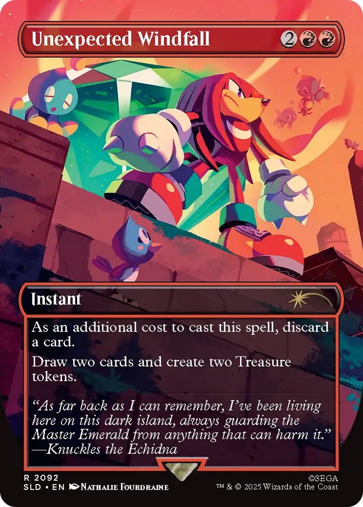 Unexpected Windfall (2092) (Rainbow Foil) [Secret Lair Drop Series] | Gamers Paradise