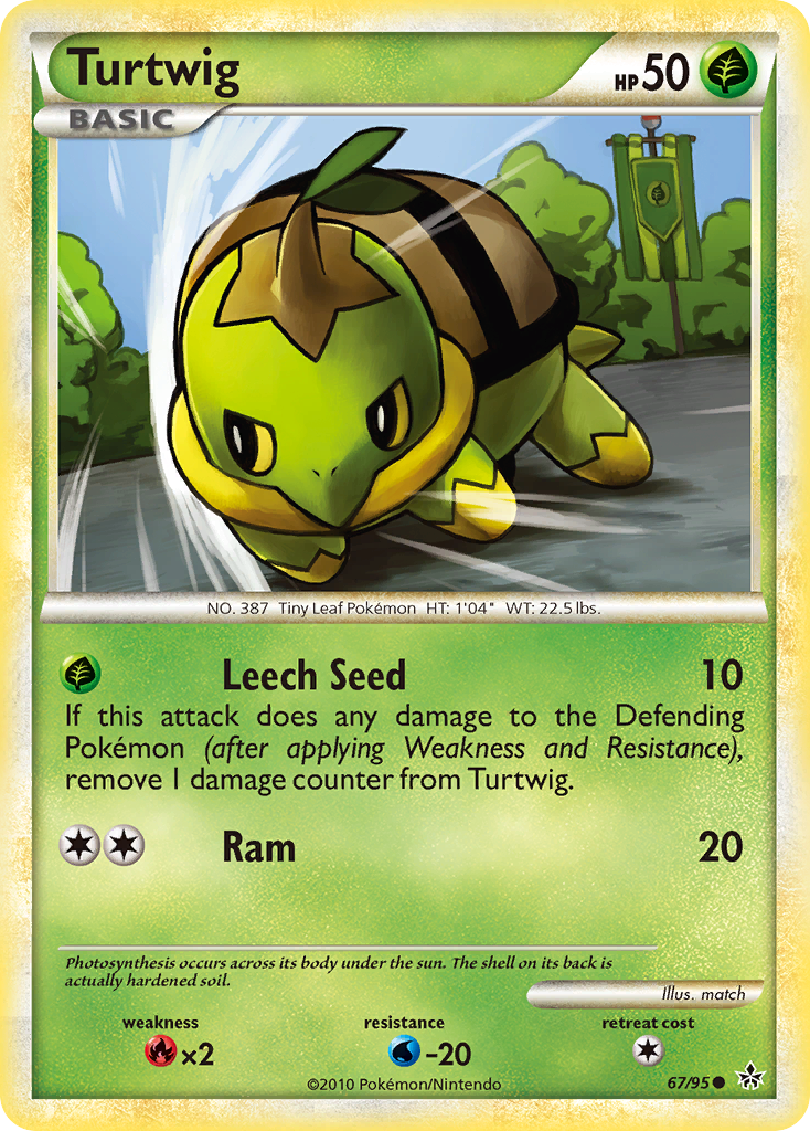 Turtwig (67/95) [HeartGold & SoulSilver: Unleashed] | Gamers Paradise