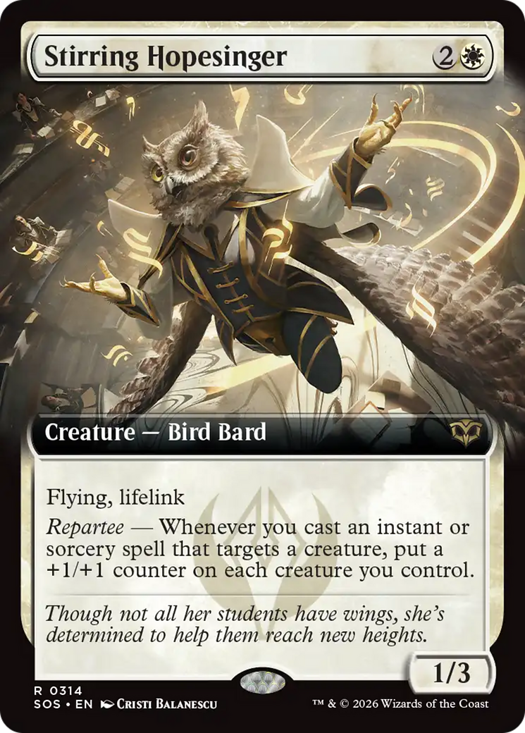Stirring Hopesinger (Extended Art) [Secrets of Strixhaven] | Gamers Paradise