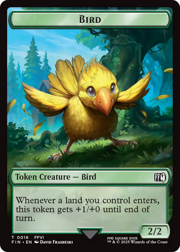 Bird (0016) // Wizard (0014) Double-Sided Token [FINAL FANTASY Tokens] | Gamers Paradise