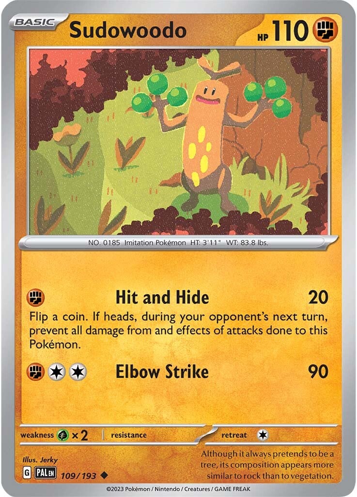 Sudowoodo (109/193) [Scarlet & Violet: Paldea Evolved] | Gamers Paradise