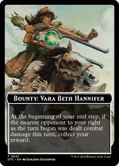 Bounty: Vara Beth Hannifer // Bounty Rules Double-Sided Token [Outlaws of Thunder Junction Commander Tokens] | Gamers Paradise