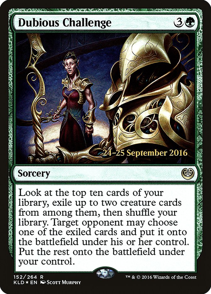 Dubious Challenge [Kaladesh Prerelease Promos] | Gamers Paradise