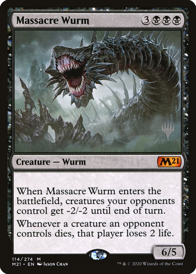 Massacre Wurm (Promo Pack) [Core Set 2021 Promos] | Gamers Paradise