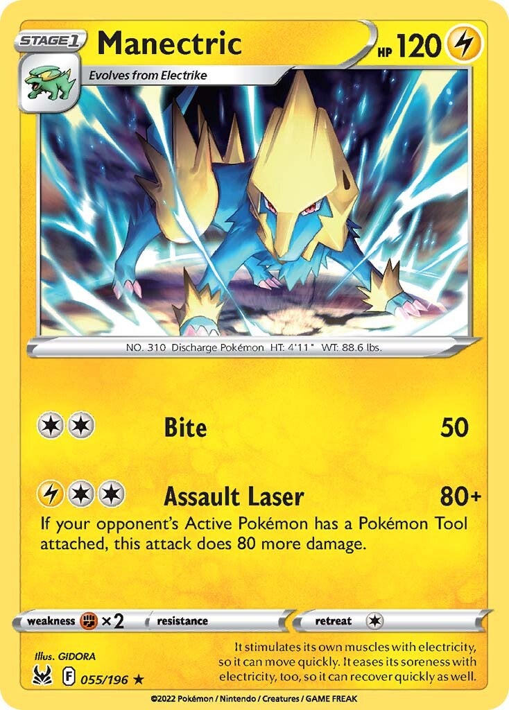 Manectric (055/196) [Sword & Shield: Lost Origin] | Gamers Paradise
