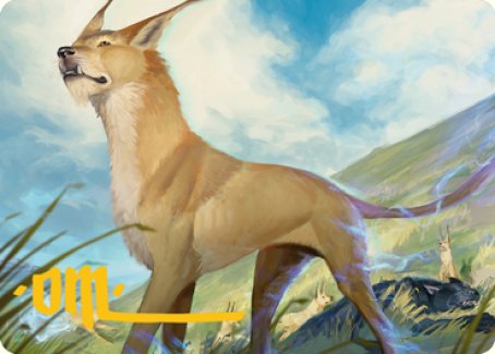 Blink Dog Art Card (Gold-Stamped Signature) [Dungeons & Dragons: Adventures in the Forgotten Realms Art Series] | Gamers Paradise