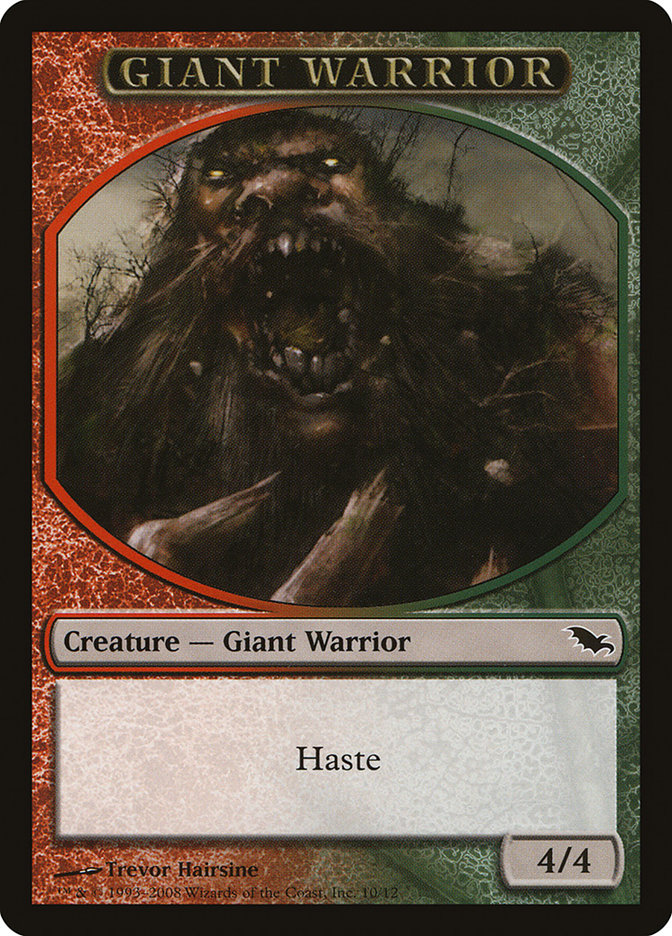 Giant Warrior Token [Shadowmoor Tokens] | Gamers Paradise