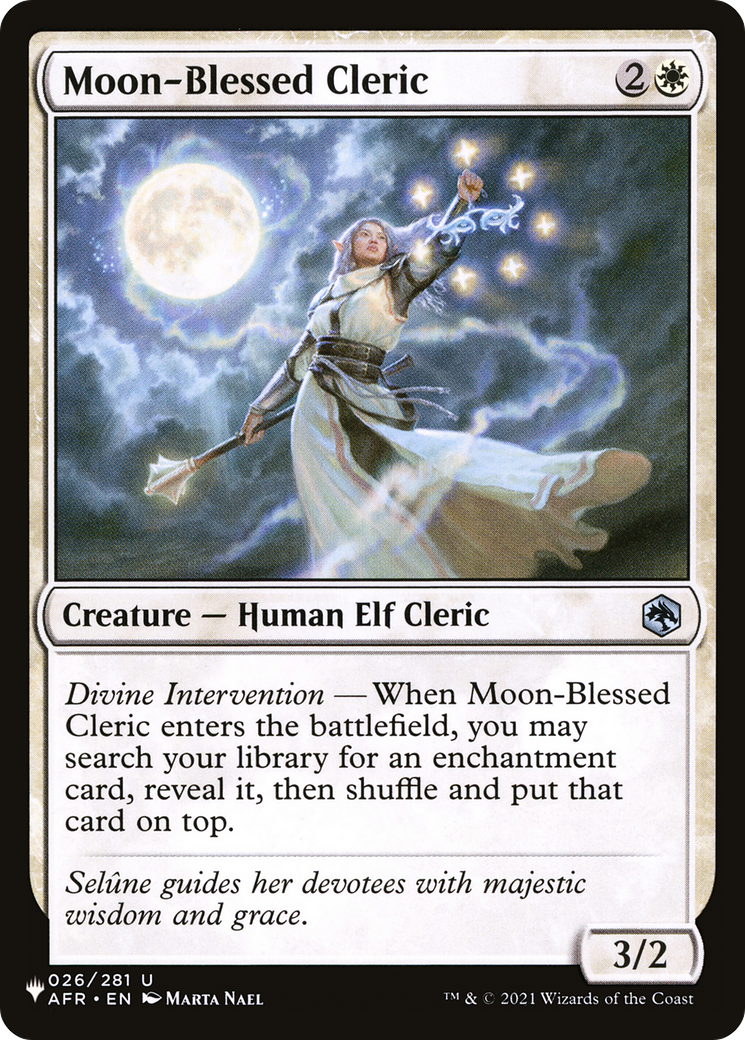 Moon-Blessed Cleric [The List Reprints] | Gamers Paradise