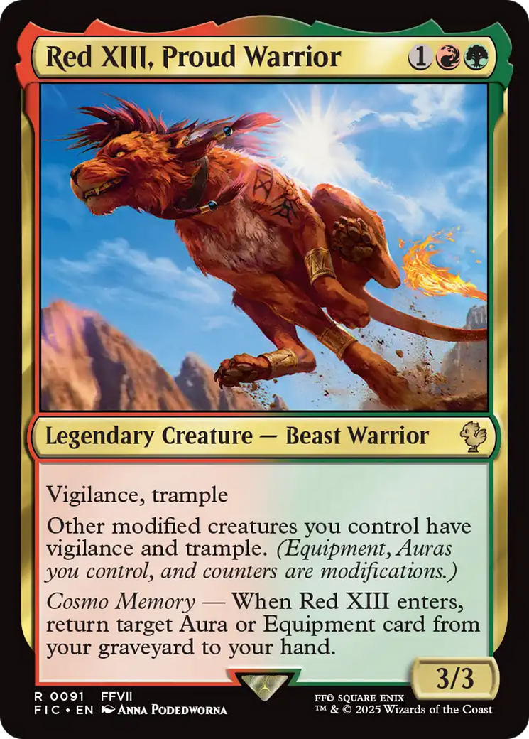 Red XIII, Proud Warrior [FINAL FANTASY Commander] | Gamers Paradise