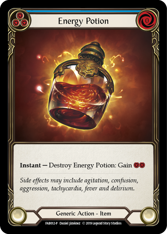 Energy Potion [FAB012-P] (Promo)  1st Edition Cold Foil | Gamers Paradise