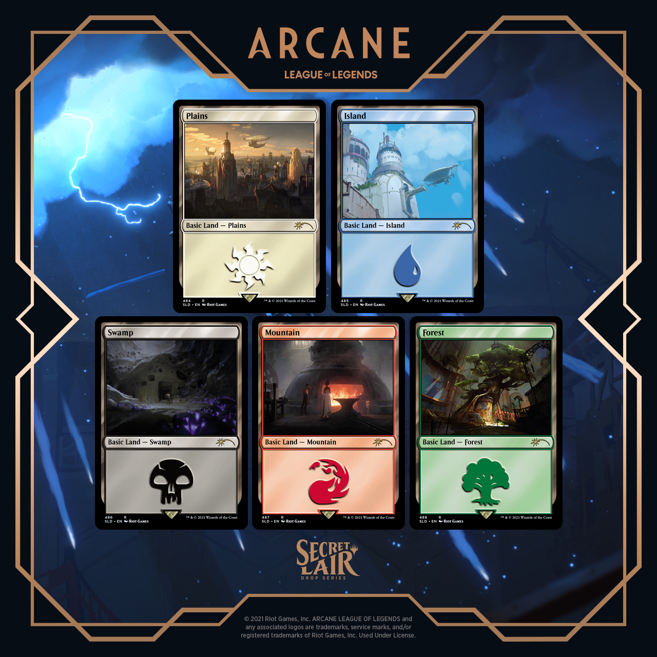 Secret Lair: Drop Series - Secret Lair x Arcane: Lands | Gamers Paradise