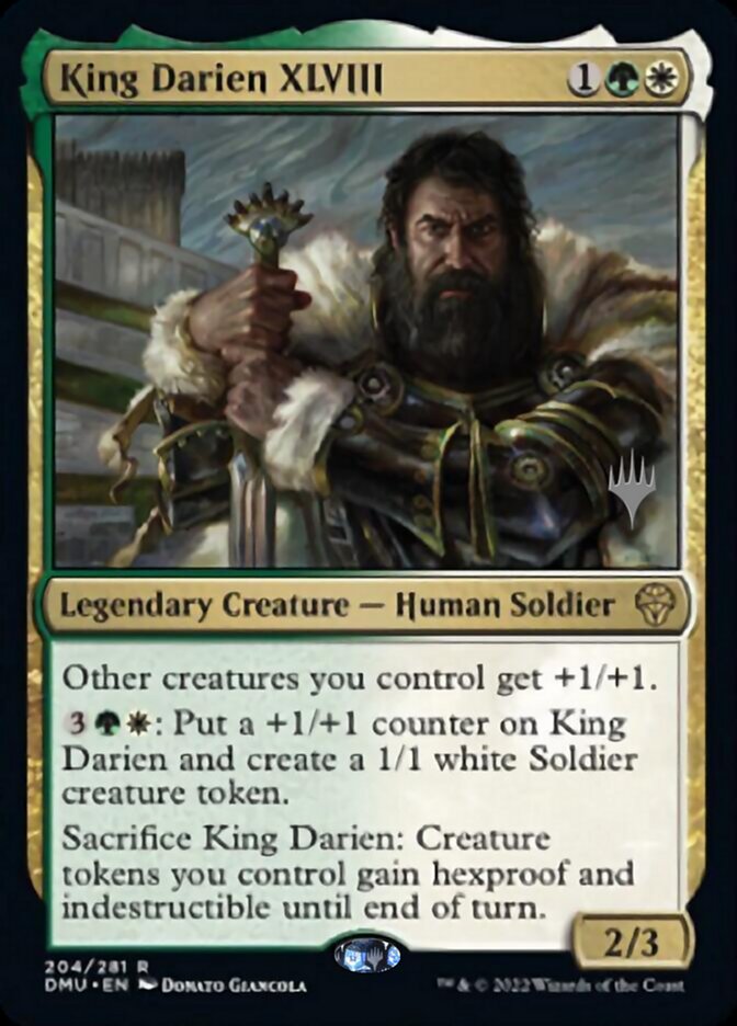 King Darien XLVIII (Promo Pack) [Dominaria United Promos] | Gamers Paradise