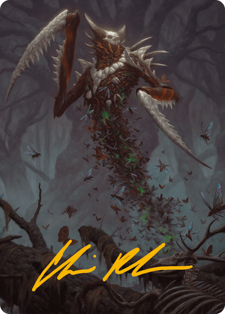 Grist, the Plague Swarm Art Card (Gold-Stamped Signature) [Modern Horizons 3 Art Series] | Gamers Paradise