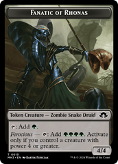 Fanatic of Rhonas // Energy Reserve Double-Sided Token [Modern Horizons 3 Tokens] | Gamers Paradise