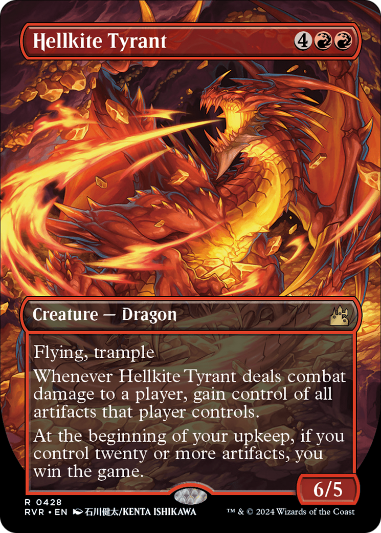 Hellkite Tyrant (Anime Borderless) [Ravnica Remastered] | Gamers Paradise