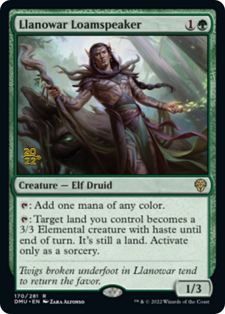 Llanowar Loamspeaker [Dominaria United Prerelease Promos] | Gamers Paradise