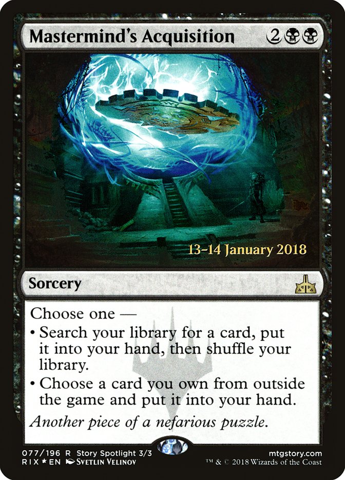 Mastermind's Acquisition [Rivals of Ixalan Prerelease Promos] | Gamers Paradise