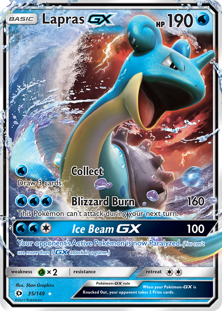 Lapras GX (35/149) [Sun & Moon: Base Set] | Gamers Paradise
