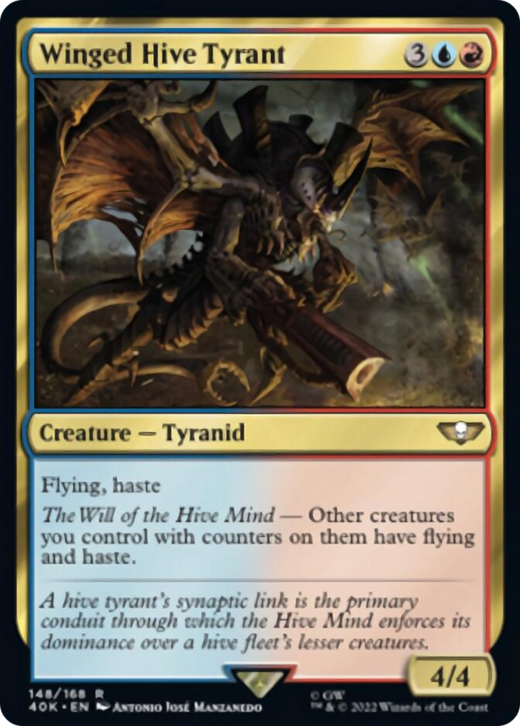 Winged Hive Tyrant (Surge Foil) [Warhammer 40,000] | Gamers Paradise