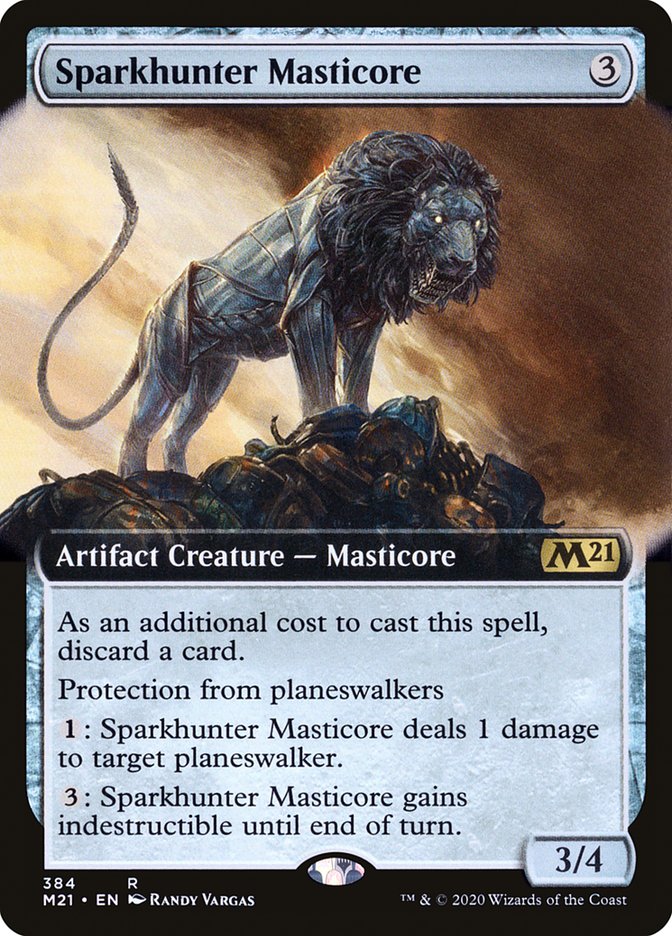 Sparkhunter Masticore (Extended Art) [Core Set 2021] | Gamers Paradise