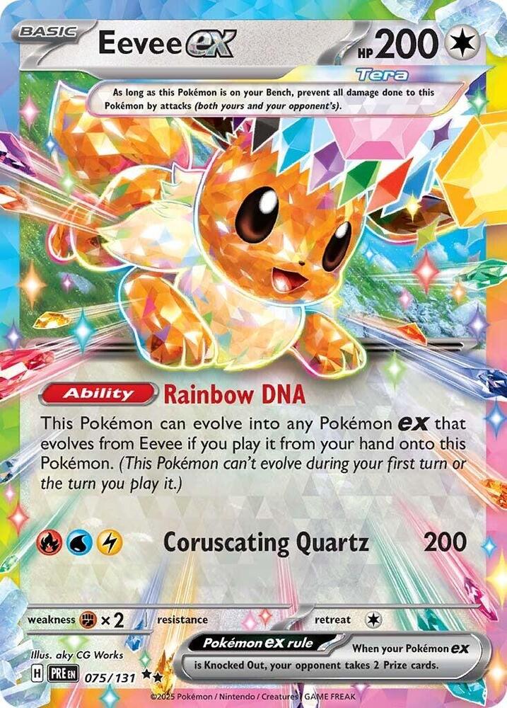 Eevee ex (075/131) [Scarlet & Violet: Prismatic Evolutions] | Gamers Paradise