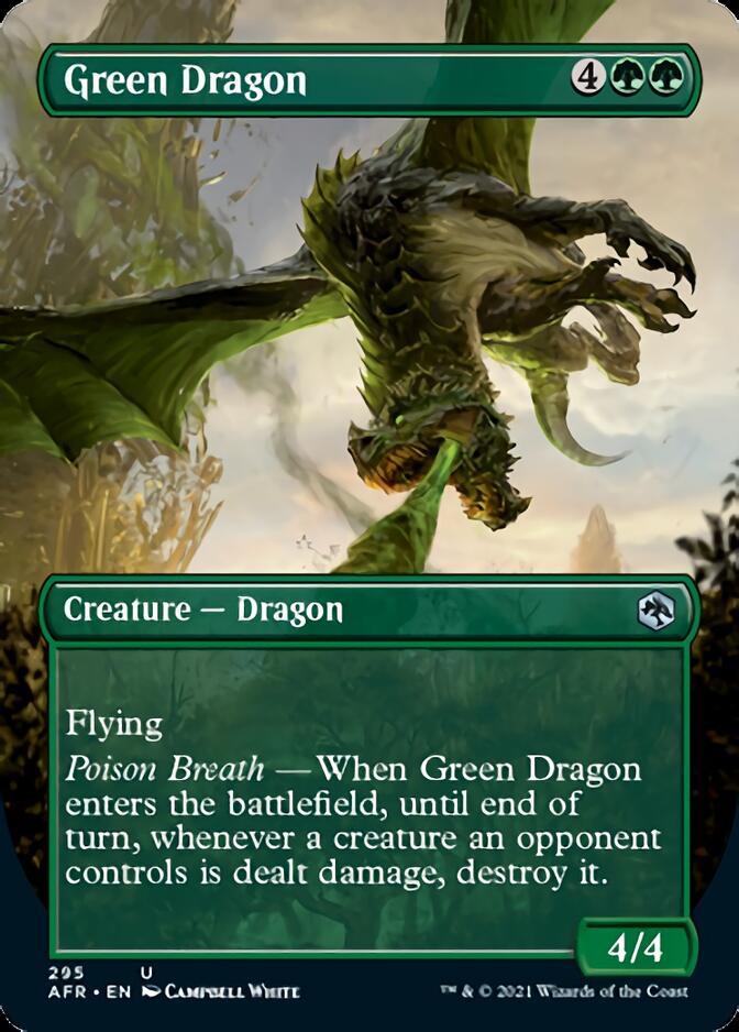 Green Dragon (Borderless Alternate Art) [Dungeons & Dragons: Adventures in the Forgotten Realms] | Gamers Paradise