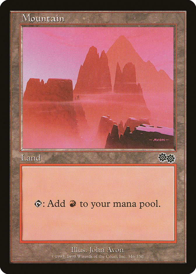 Mountain (346) [Urza's Saga] | Gamers Paradise