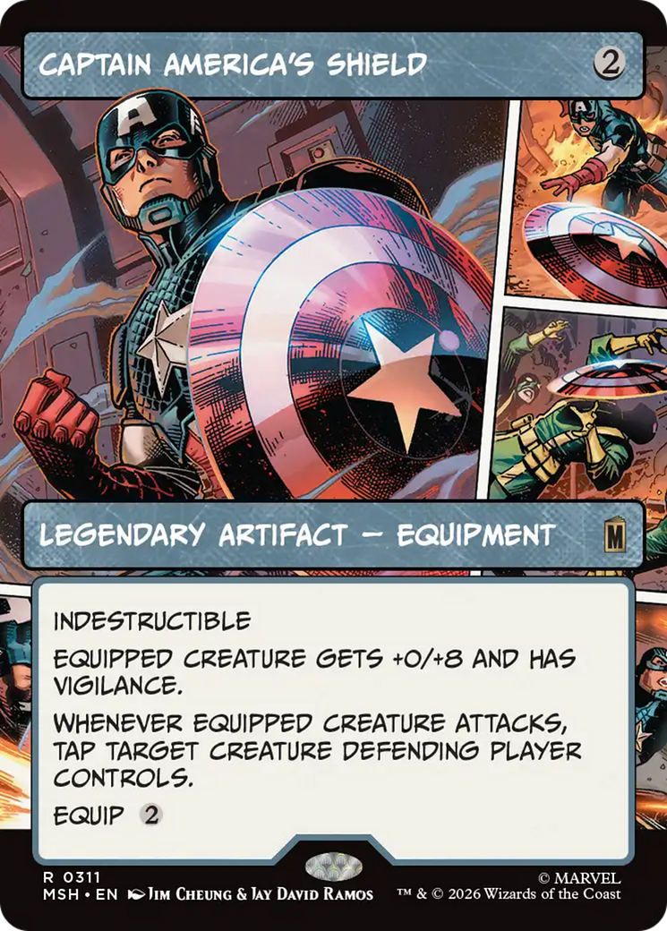 Captain America's Shield (Borderless) (0311) [Marvel Super Heroes] | Gamers Paradise