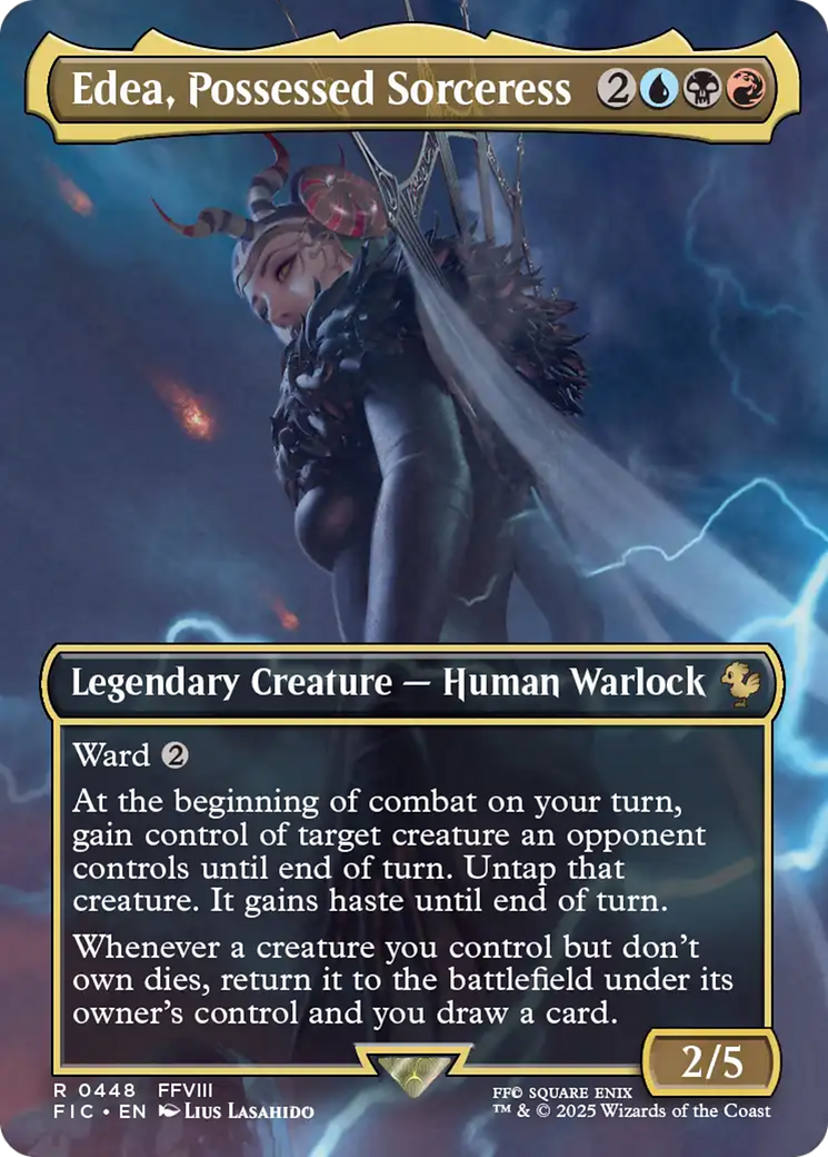 Edea, Possessed Sorceress (Borderless) [FINAL FANTASY Commander] | Gamers Paradise