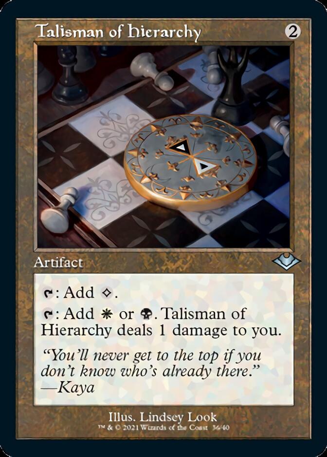 Talisman of Hierarchy (Retro Foil Etched) [Modern Horizons 2] | Gamers Paradise