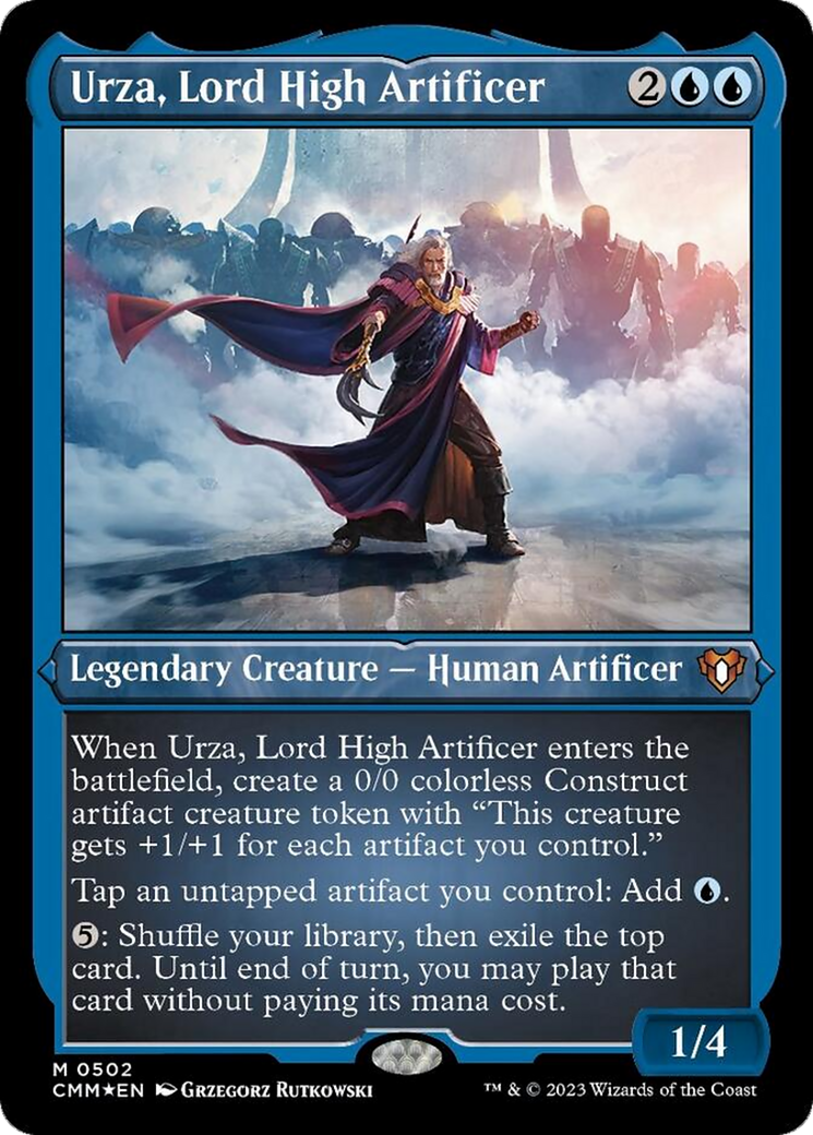 Urza, Lord High Artificer (Foil Etched) [Commander Masters] | Gamers Paradise