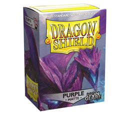 Dragon Shield: Standard 100ct Sleeves - Purple (Non-Glare Matte) | Gamers Paradise