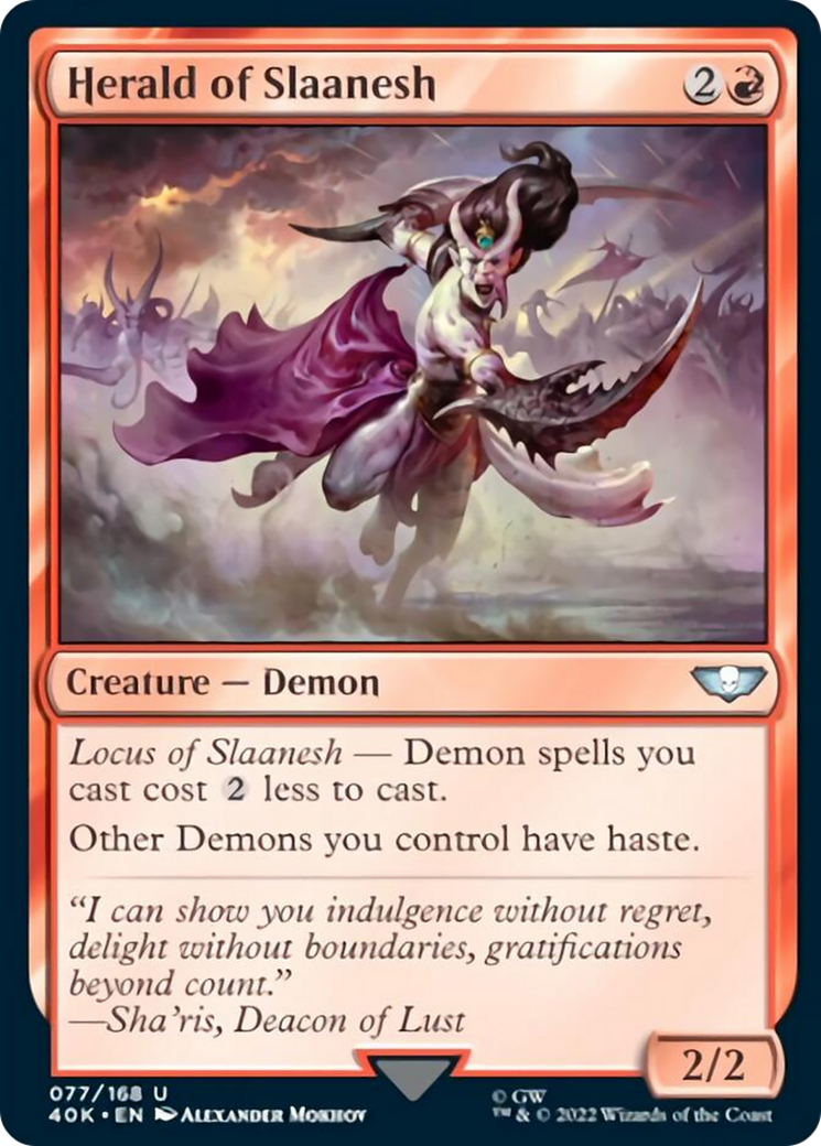 Herald of Slaanesh (Surge Foil) [Warhammer 40,000] | Gamers Paradise