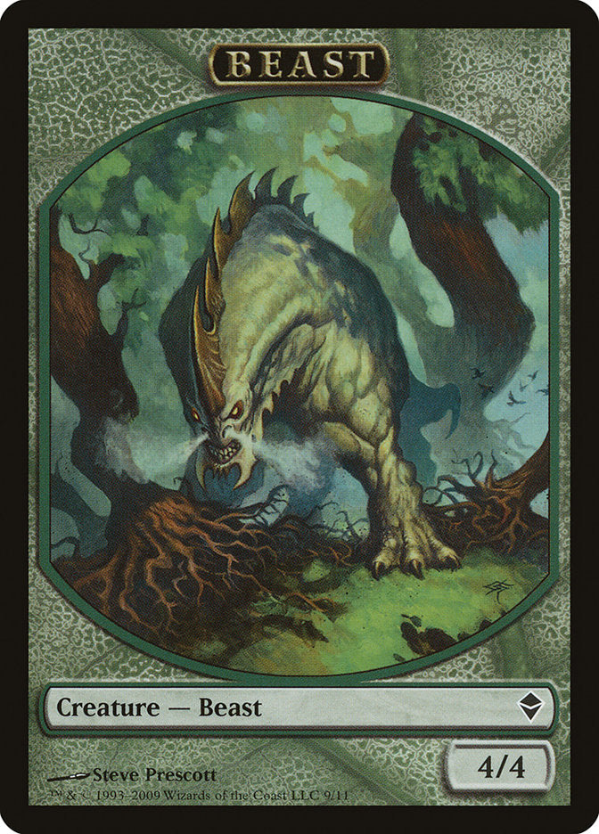Beast Token [Zendikar Tokens] | Gamers Paradise